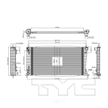 Tyc 2819 Radiator 2819